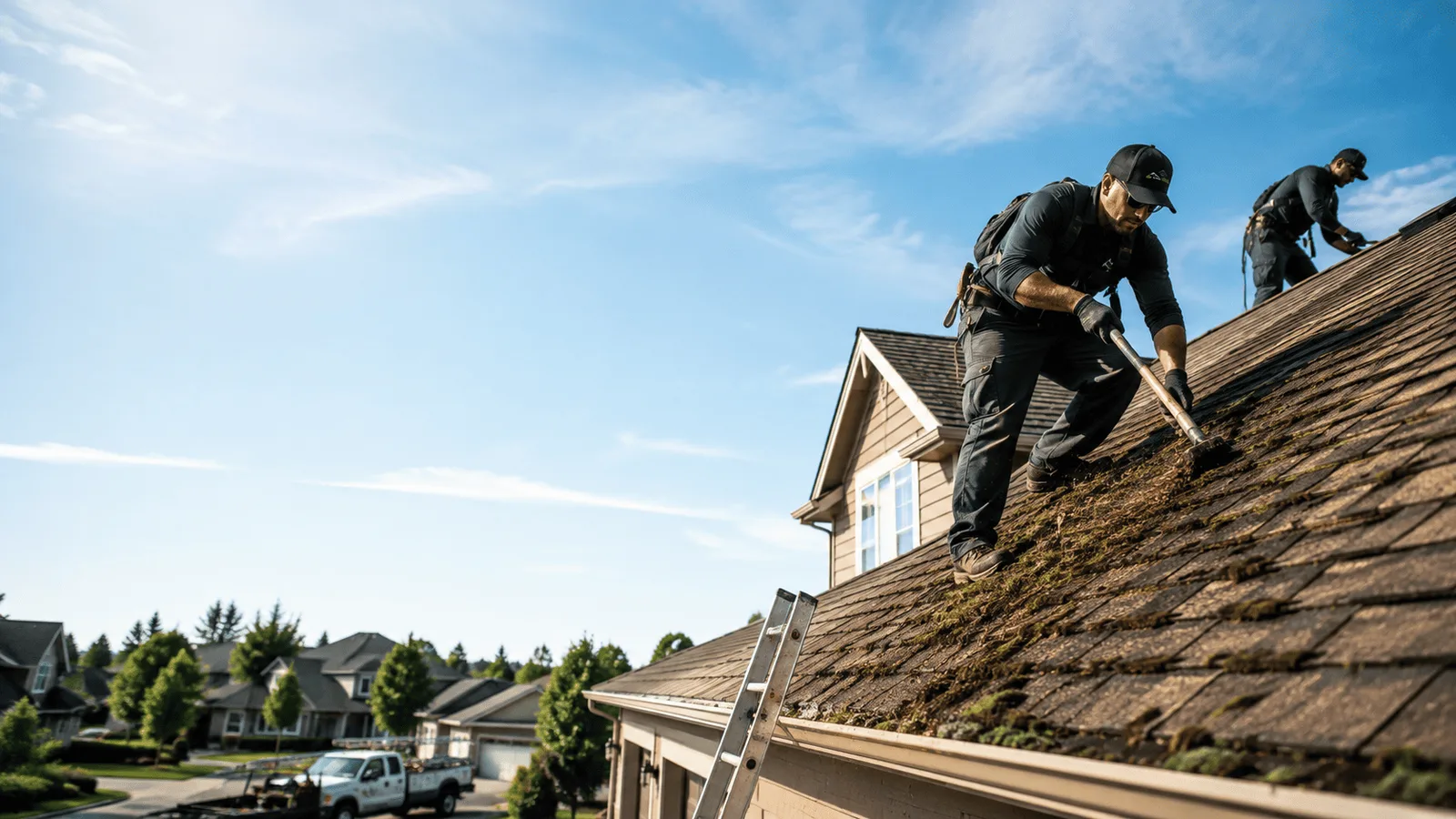 Roof Moss Removal in Marinette, WI near me